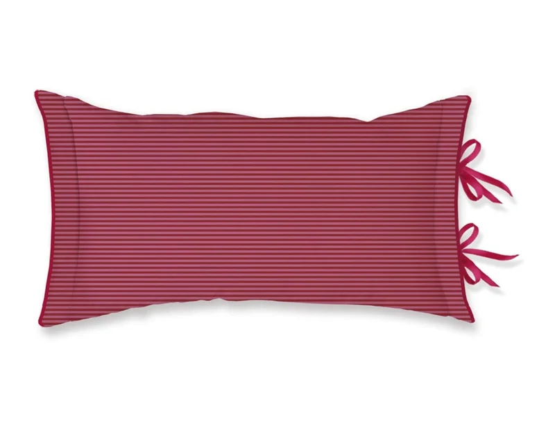 Coussin Percale de coton - FLORA BANGALORE Rose foncé