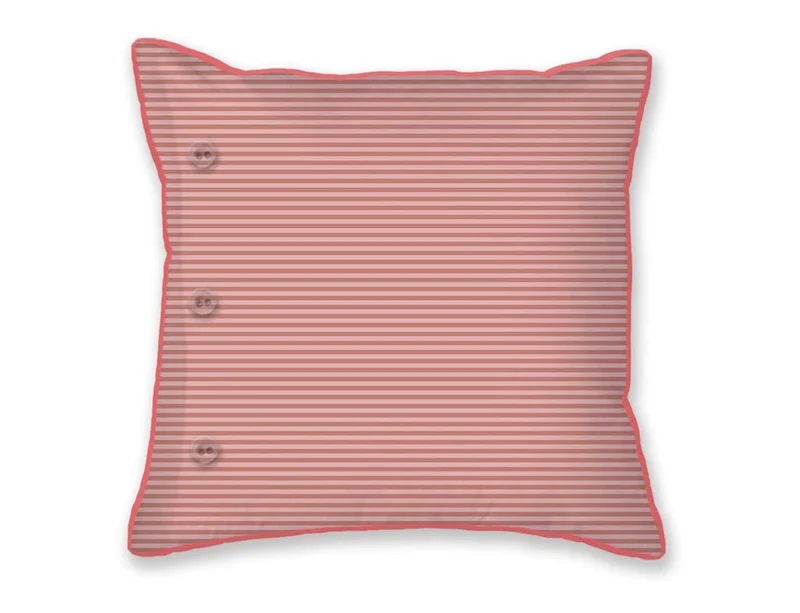 Coussin Percale de coton - MUMBAI NIGHT Rose