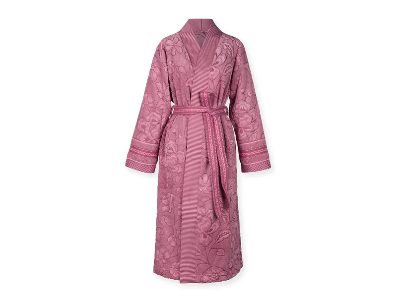 Peignoir Coton - JASMIN JACQUARD Rose clair