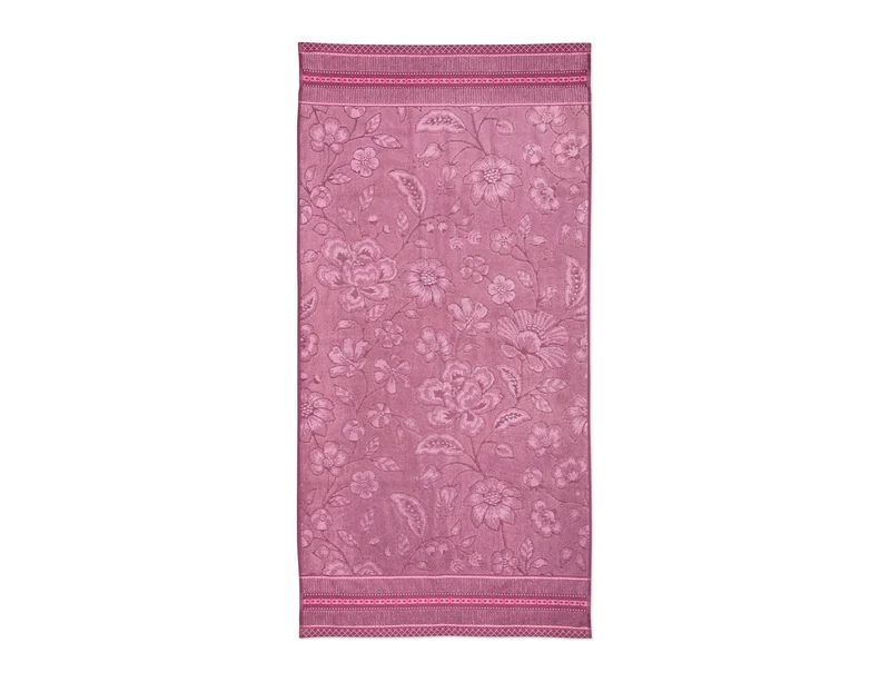Drap de douche Coton - JASMIN JACQUARD Rose clair