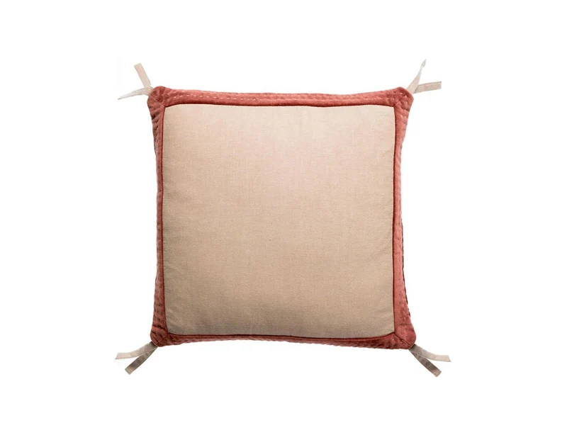 Coussin Coton - ELISE CHAMBRAY Tabac