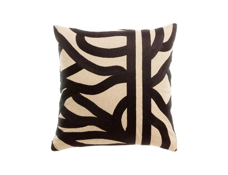 Coussin Coton Brodé - EZIA Ombre
