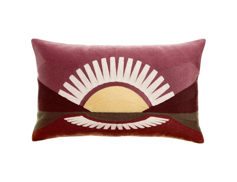 Coussin Brodé Coton - EOL Bordeaux