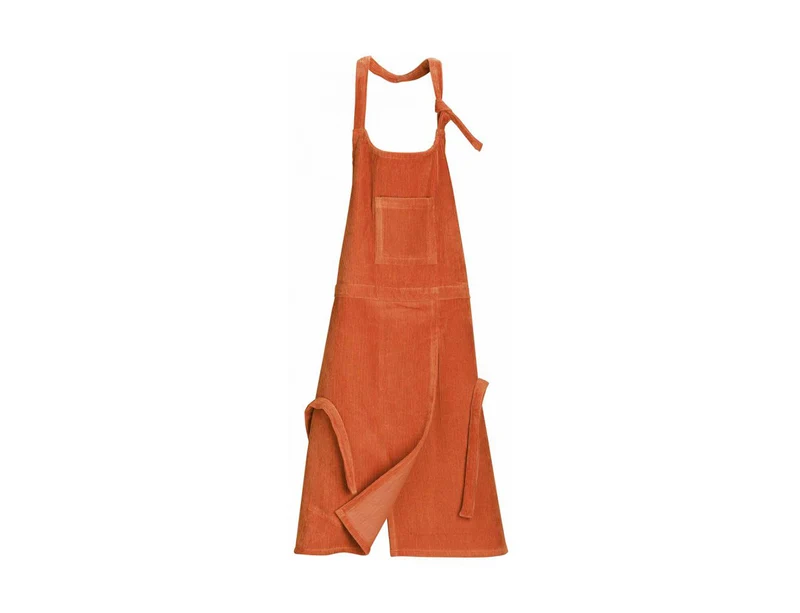 Tablier Velours de coton - ORIANE Cuivre