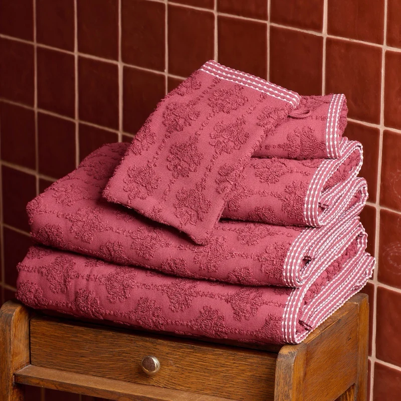 Serviette invitée Néroli - Éponge jacquard ciselée