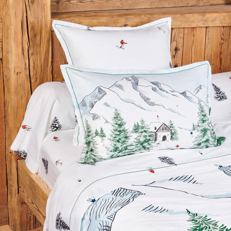 Parure de lit Gérardmer - Satin de coton 80 fils/cm²