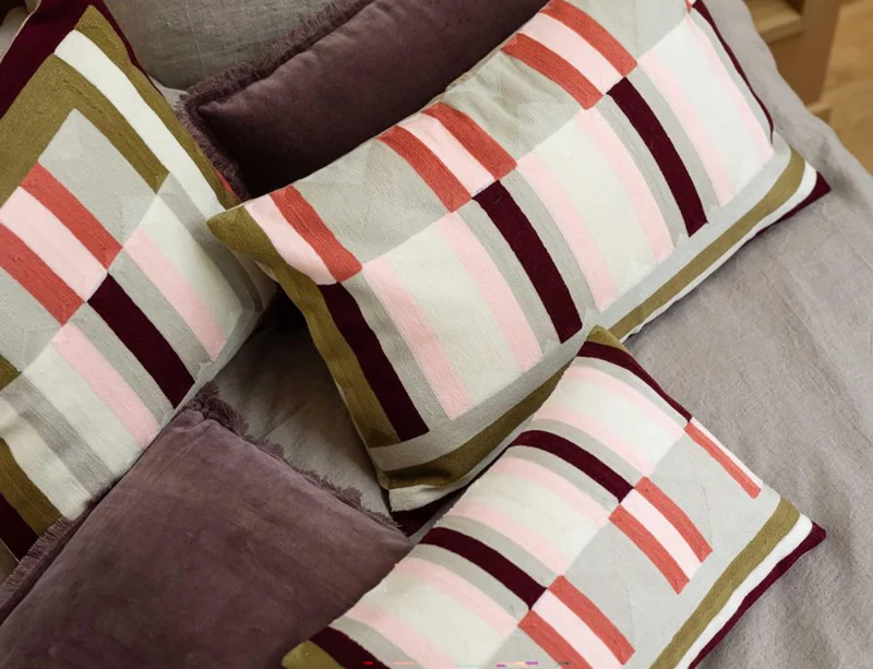 Coussin Coton brodé - JASON Mousse