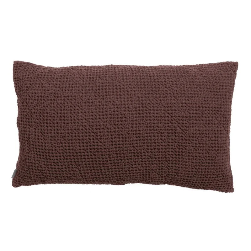 Coussin Nid d'abeille coton recyclé - MAIA Ebene