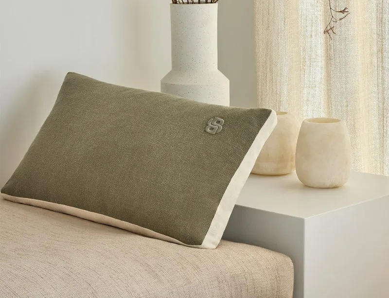 Coussin de décoration Lin - CLAYTON Dark