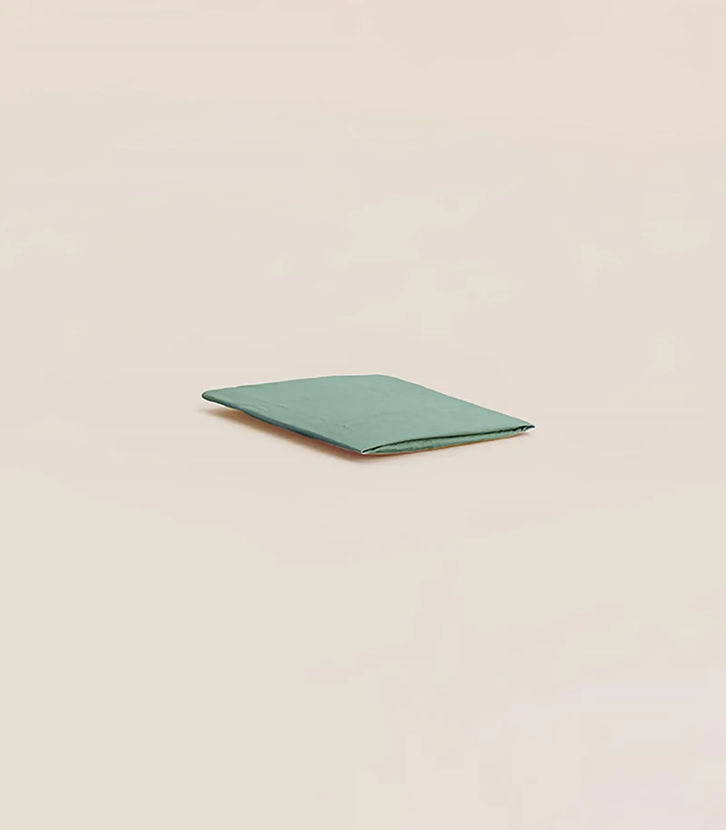 Drap housse percale de coton bio enfant - Vert Sauge