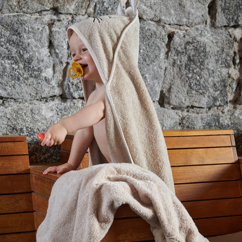 Cape de bain Doux Lapinou - Coton 450g/m²