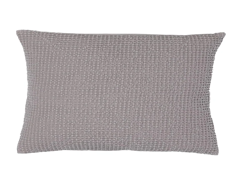 Coussin Nid d'abeille coton recyclé - MAIA Orage