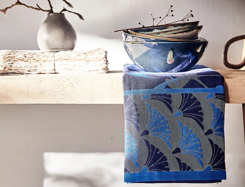 Torchon 100% coton - YUKATA Indigo