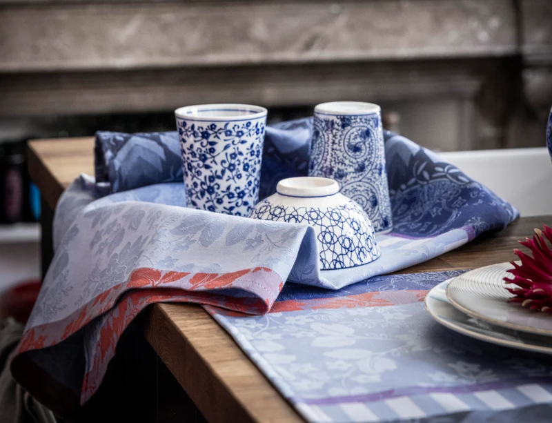 Essuie-Main Coton Jacquard - GIPSY Azur