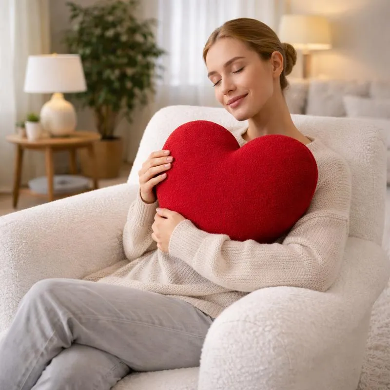 Coussin Cœur rouge