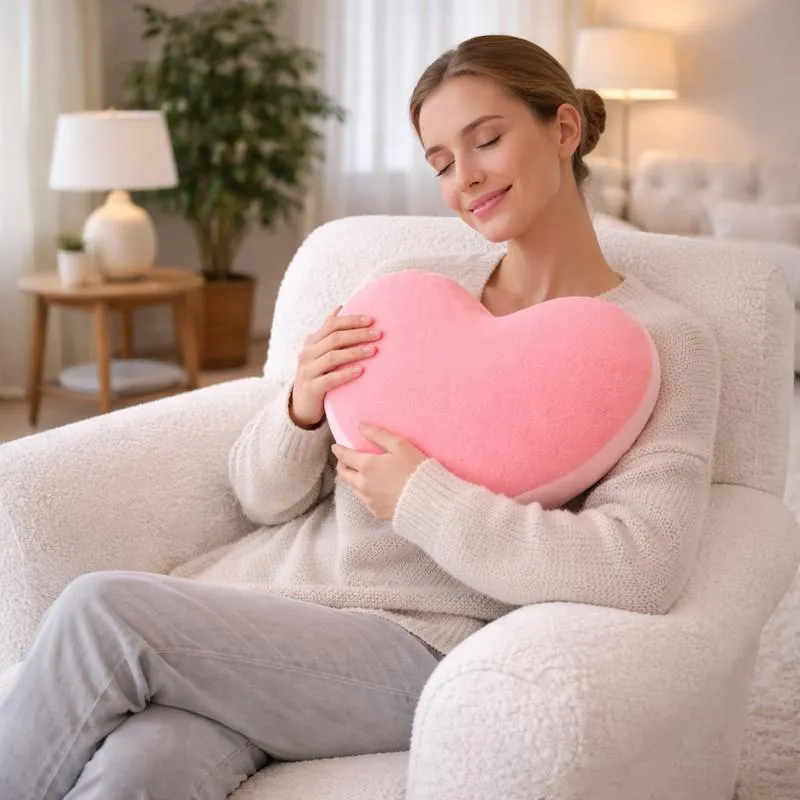 Coussin Cœur Rose