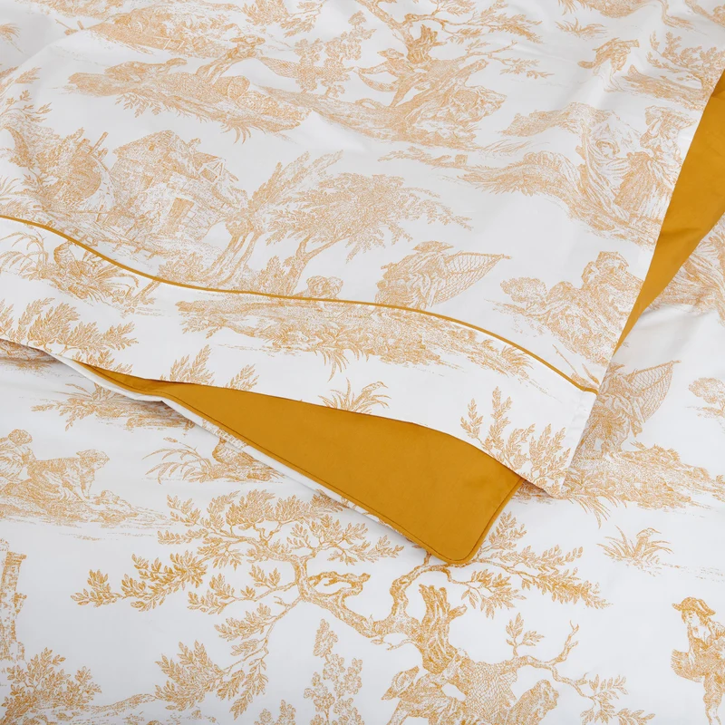 Housse de couette Rêve en Or - Percale de coton