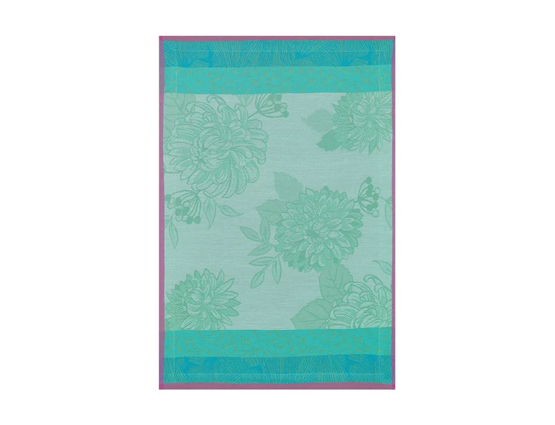 Nappe Coton Jacquard - PARFUMS DE BAGATELLE Hortensia