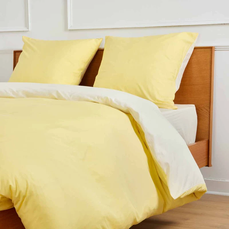 Parure de lit - Housse de couette réversible | Blanc des Prés
