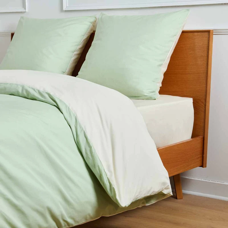 Parure de lit - Housse de couette réversible | Blanc des Prés