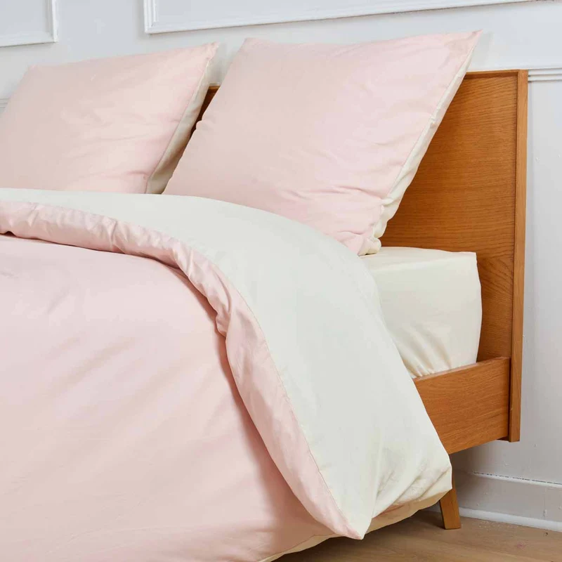 Parure de lit - Housse de couette réversible | Blanc des Prés
