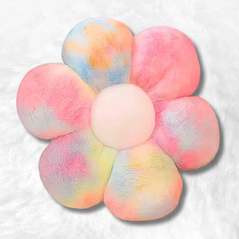 Coussin Fleur multicolore