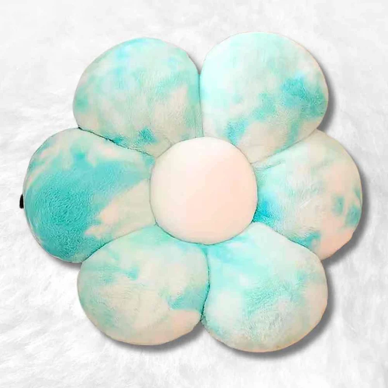 Coussin Fleur bleu
