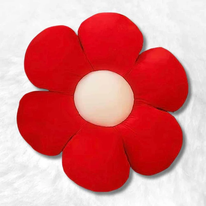 Coussin Fleur rouge