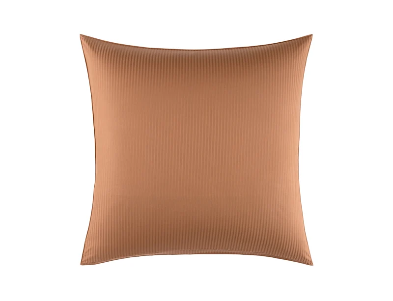 Taie d'oreiller Satin jacquard de coton - K HANADOT Cannelle