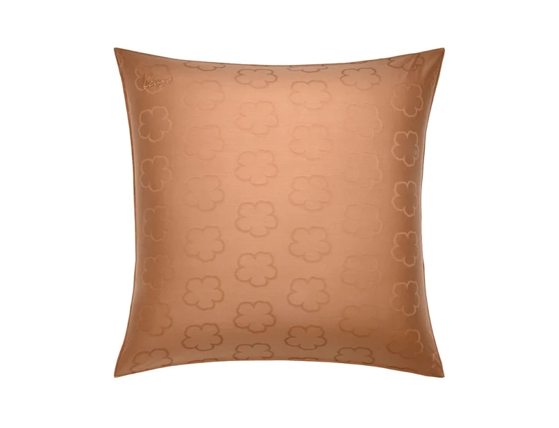 Taie d'oreiller Satin jacquard de coton - K HANADOT Cannelle