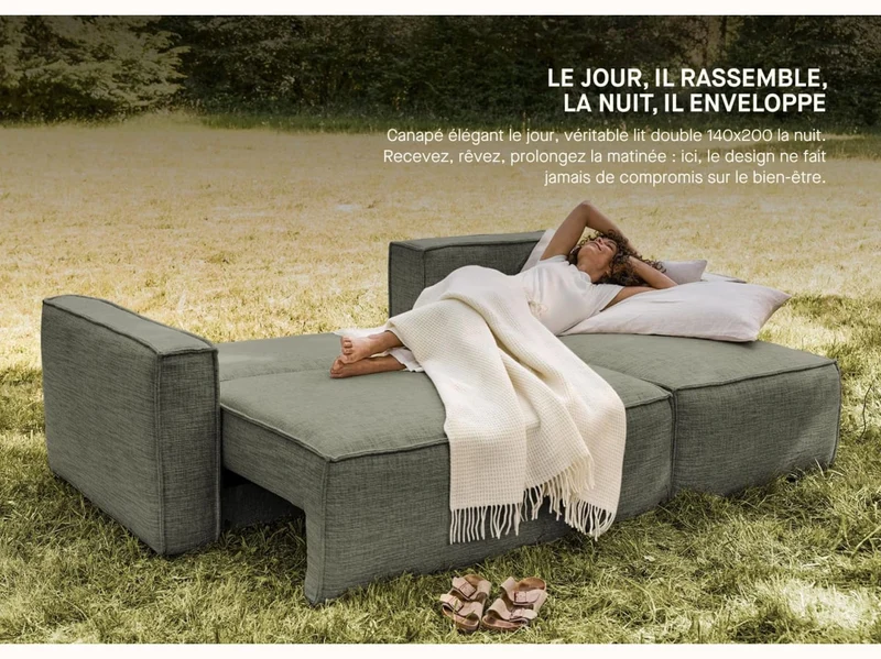 Canapé convertible d'angle FOLIA