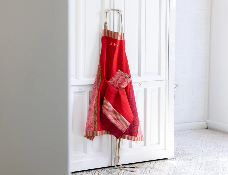 Tablier Coton Coton Jacquard - GIPSY Rubis