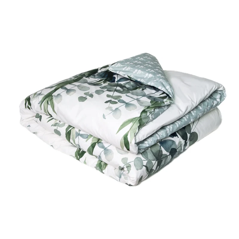 Housse de couette Eucalyptus - Percale de coton