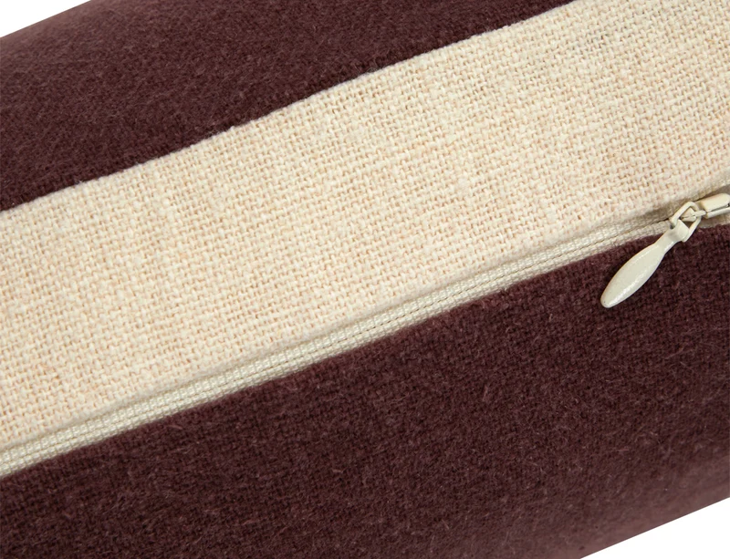 Coussin de décoration Lin - CLAYTON Moka