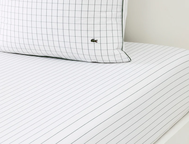 Drap-housse Percale de coton - L TENNISN Vert