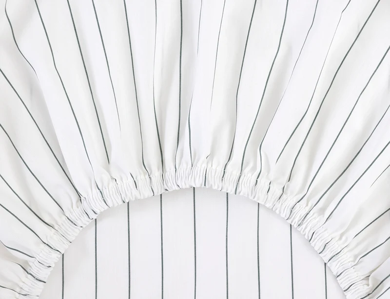 Drap-housse Percale de coton - L TENNISN Vert