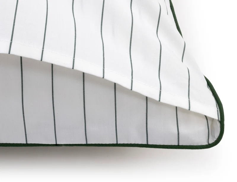 Taie d'oreiller Percale de coton - L TENNISN Vert