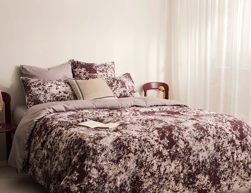 Housse de couette Satin de coton lavé - L OMBRE