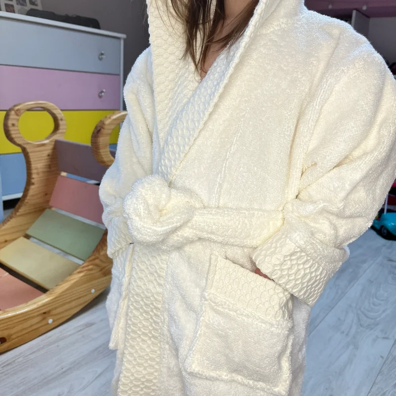 Peignoir Enfant - Coton Zero Twist - 400g/m²