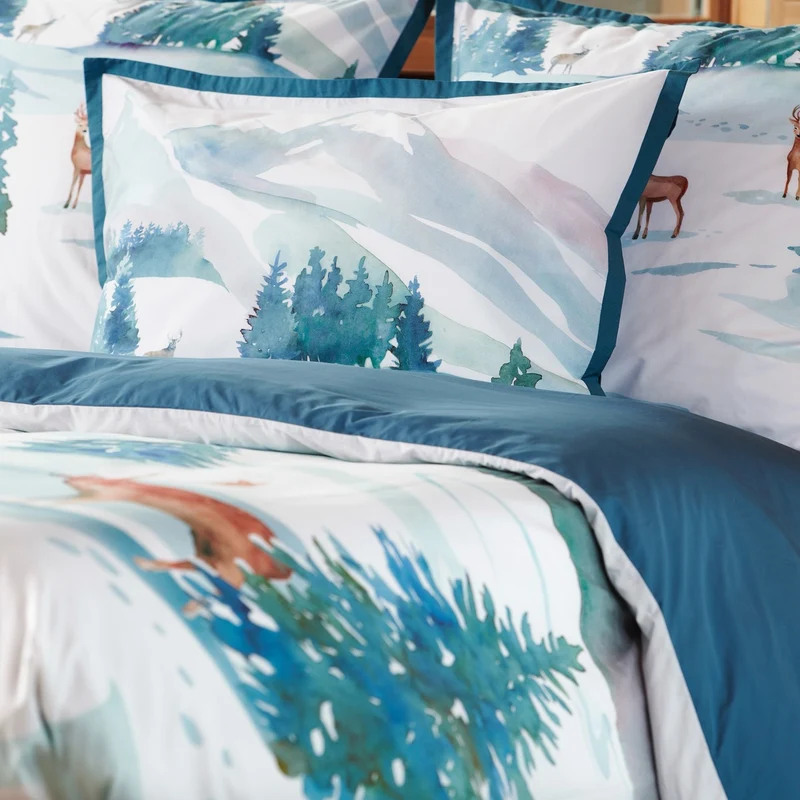 Housse de couette Légende des Cimes - Percale de coton