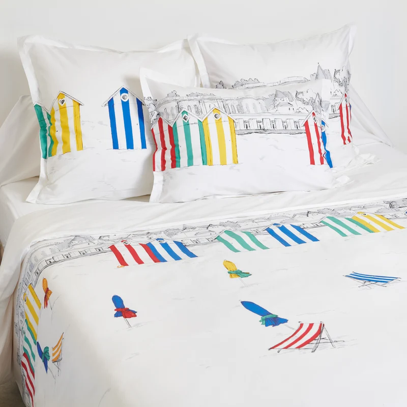 Drap housse Les Planches - Percale de coton