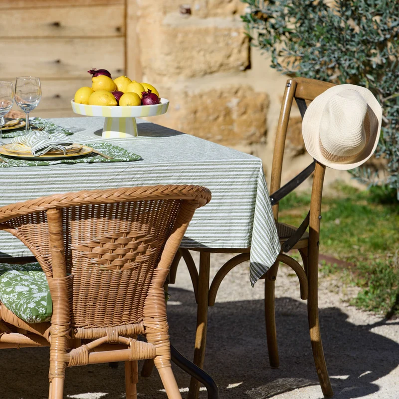 Linge de table Sous l'olivier - 100% Coton lavé