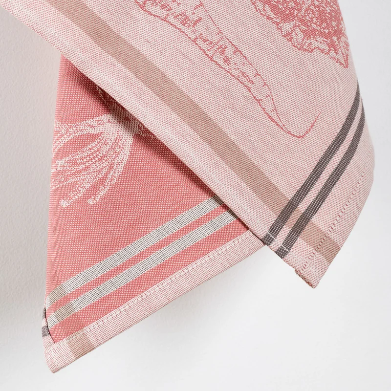 Lot de 3 torchons Au potager - Coton jacquard