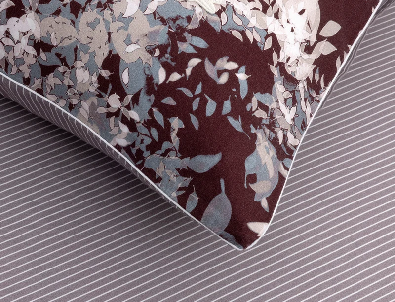 Taie d'oreiller Satin de coton lavé - L OMBRE