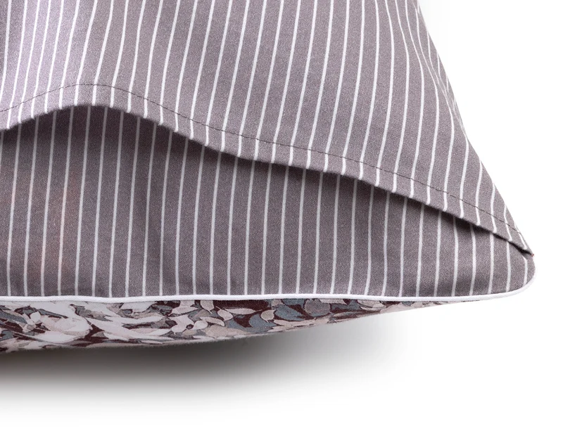Taie d'oreiller Satin de coton lavé - L OMBRE