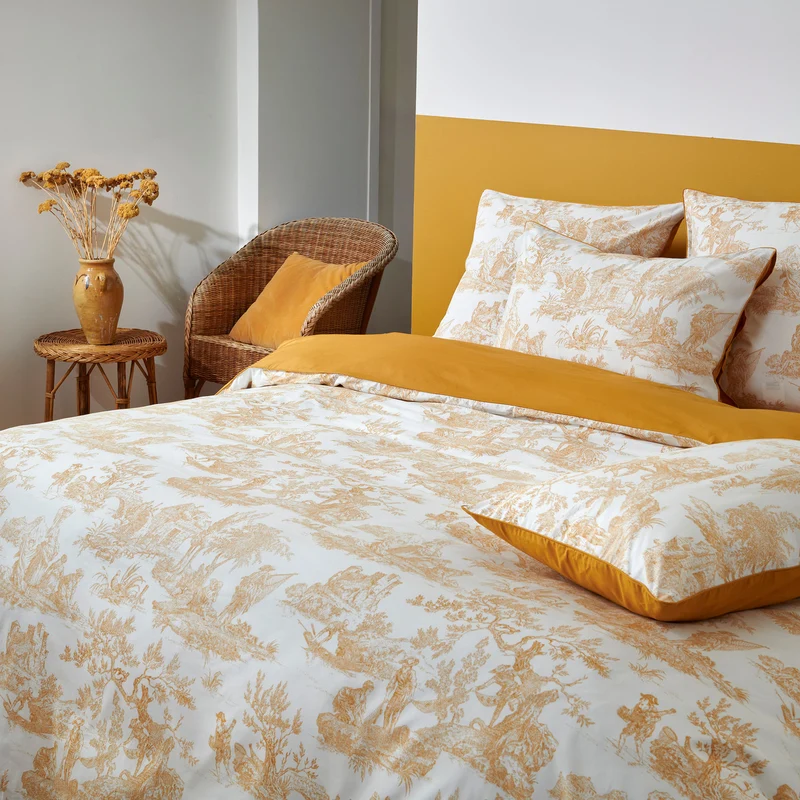 Parure de lit Rêve en Or - Percale de coton