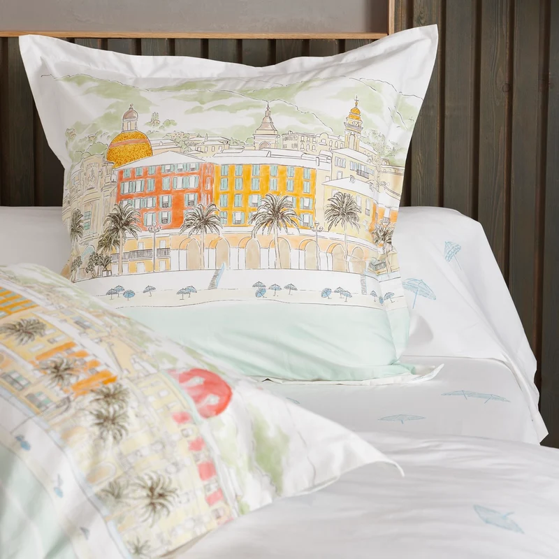 Parure de lit Nice - Percale de coton 120 fils/cm²