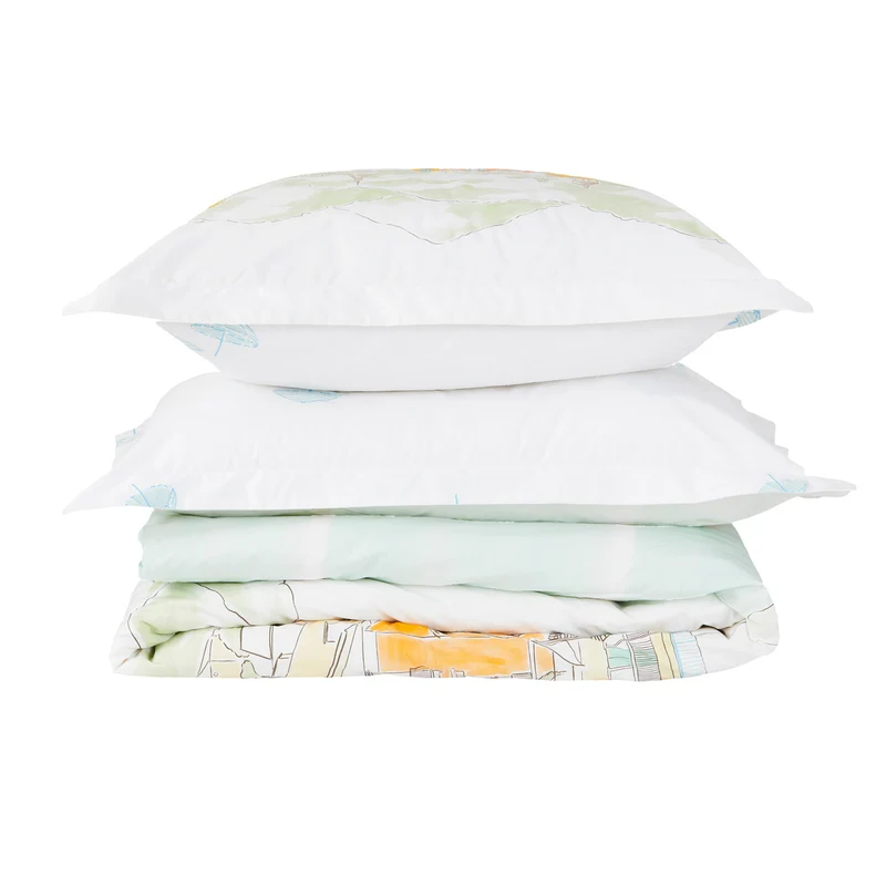 Parure de lit Nice - Percale de coton 120 fils/cm²
