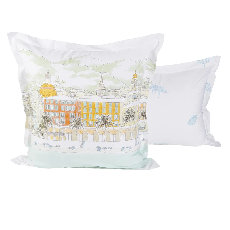 Parure de lit Nice - Percale de coton 120 fils/cm²