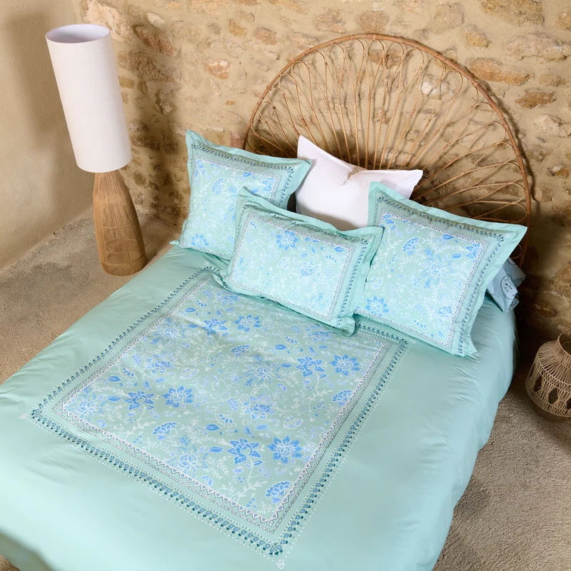 Parure de lit Bastide - Percale de coton 120 fils/cm²